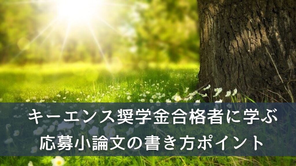 キーエンス奨学金の合格者に学ぶ！小論文の過去問と合格する秘訣とは 学校図書館司書「愛読書は何ですか？」